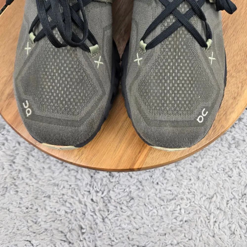 On Running Mens 9.5 Cloud X 3 Olive Reseda Black Gym Athletic Daily Running Shoe